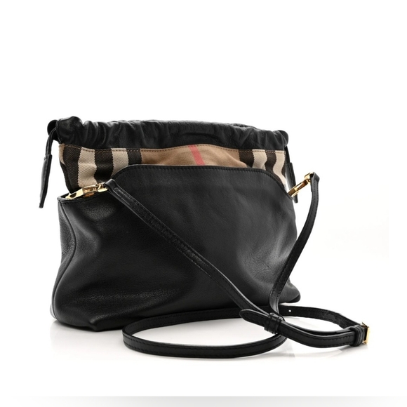 Burberry Black Leather Shoulder Bag - Picture 2 of 12
